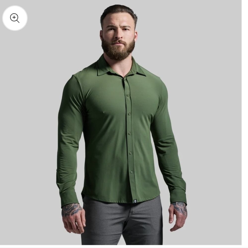 Born Primitive Network Long Sleeve Dress Shirt